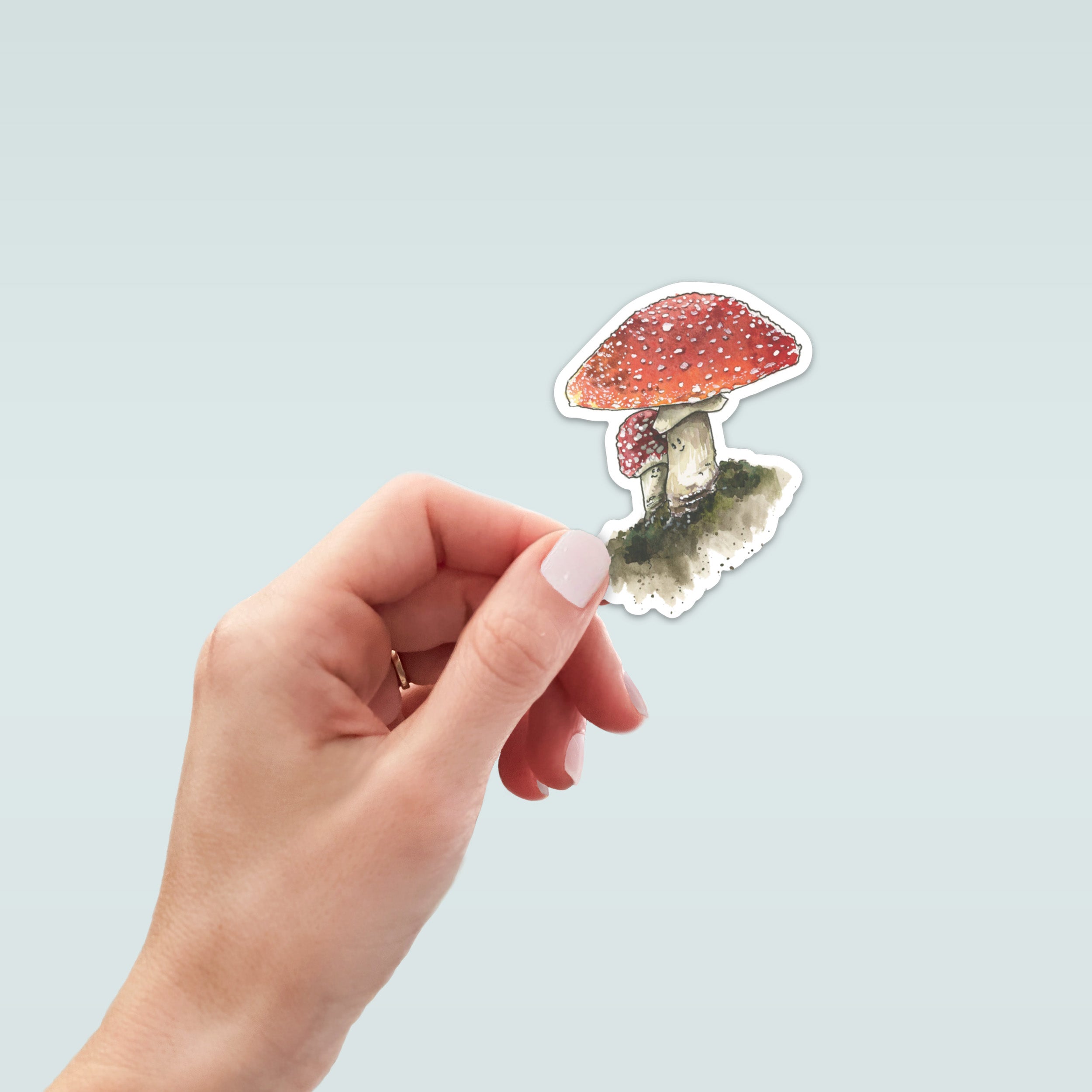 Toadstool mushrooms sticker
