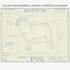 Downloadable pug dog breed blueprint artwork